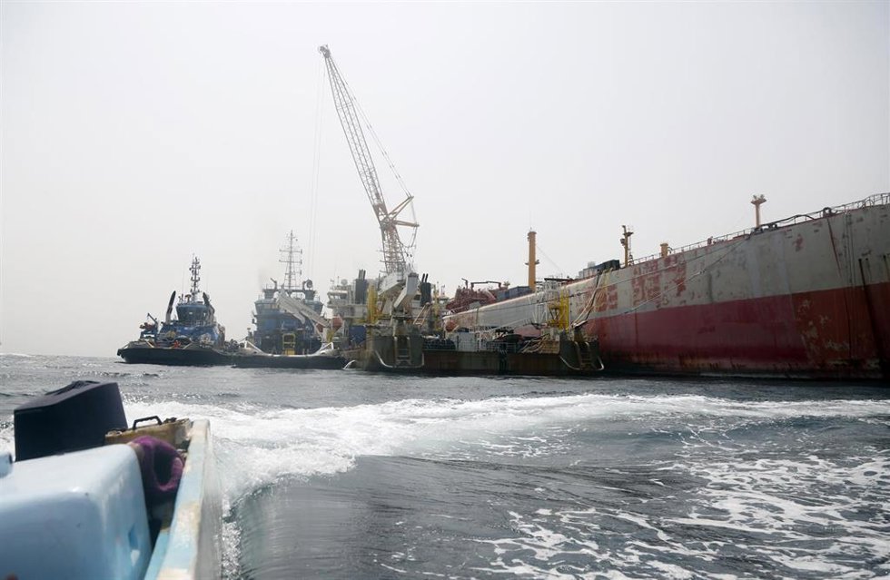 Archivo - Operación de rescate del petrolero 'Safer' en Yemen