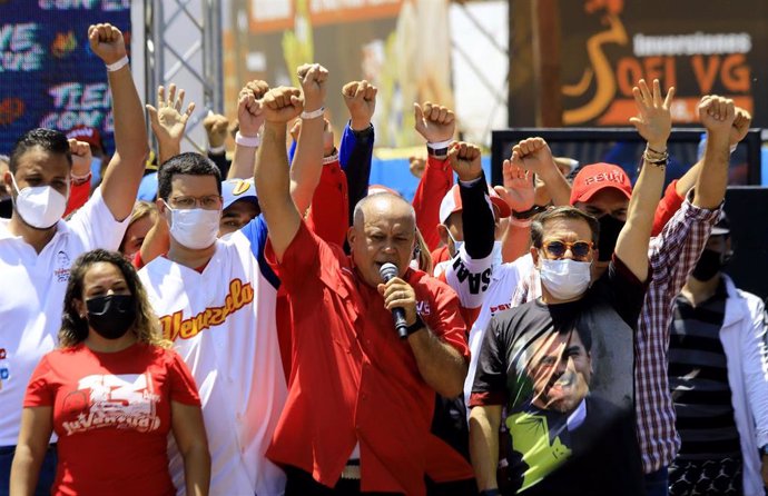 Archivo - El primer vicepresidente del PSUV venezolano, Diosdado Cabello