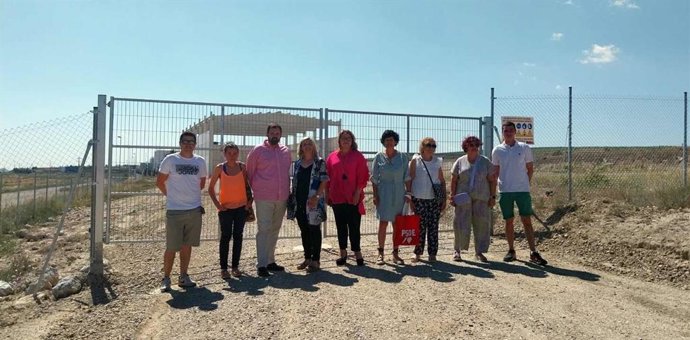 PSOE Alto Aragón en una visita a Alcalá de Gurrea.