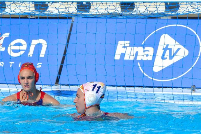 Archivo - Maica García con la selección española de waterpolo
