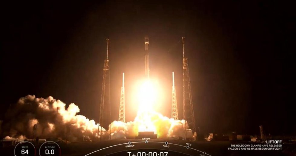 Archivo - Momento del despegue del satélite Amazonas Nexus de la compañía Hispasat el pasado 7 de febrero de 2023.