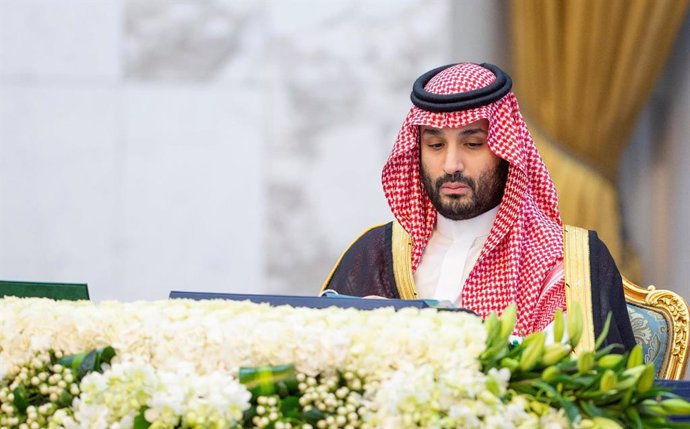 Archivo - March 7, 2023, Riyadh, Riyadh, Saudi Arabia: Saudi Crown Prince Mohammed bin Salman chairs the cabinet meeting in Riyadh on March 7, 2023