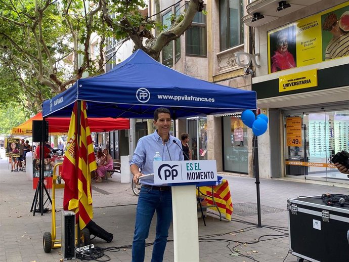 El candidato del PP al Congreso por Barcelona Nacho Martín Blanco