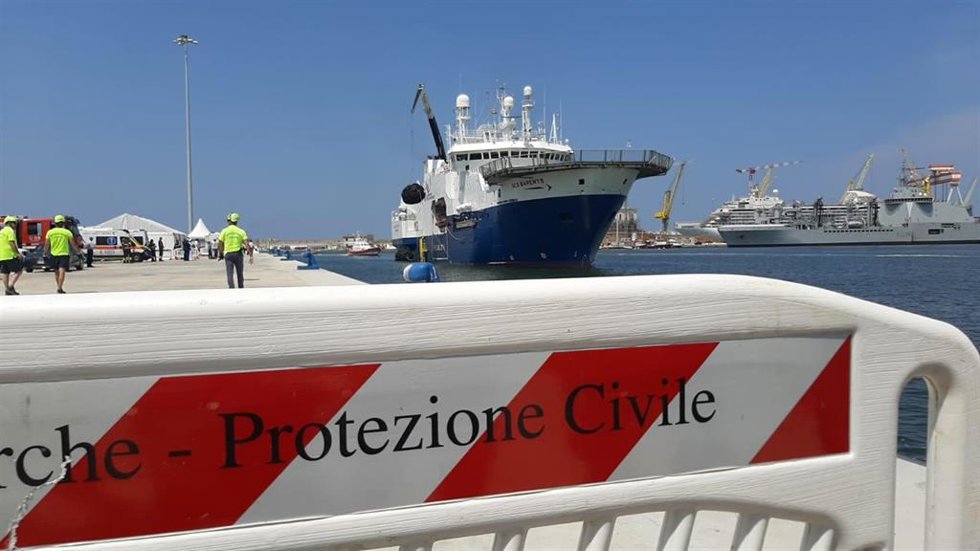 Llegada a puerto del barco 'Geo Barents' de Médicos sin Fronteras