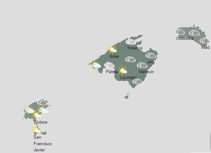 Predicción de la AEMET para el domingo 16 de julio.