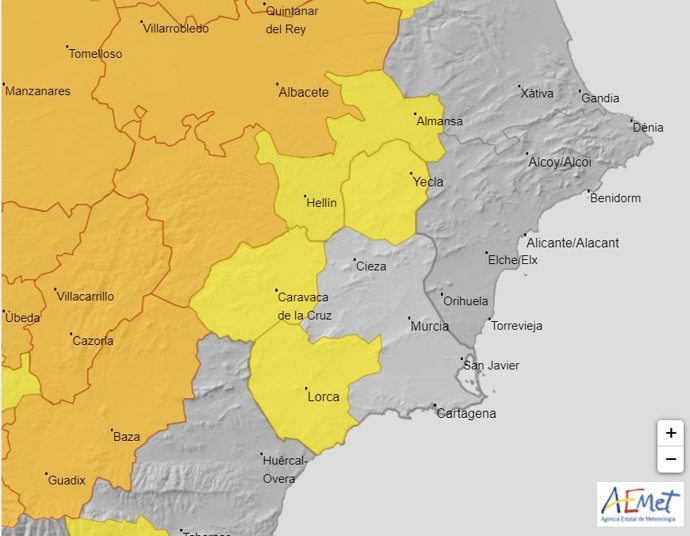 Avisos por altas temperaturas