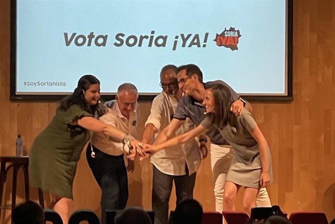 23J.- Soria ¡Ya! Presenta A Sus Candidatos En La Capital Soriana Y Desgrana Su Programa En Tres Ejes Para La Provincia