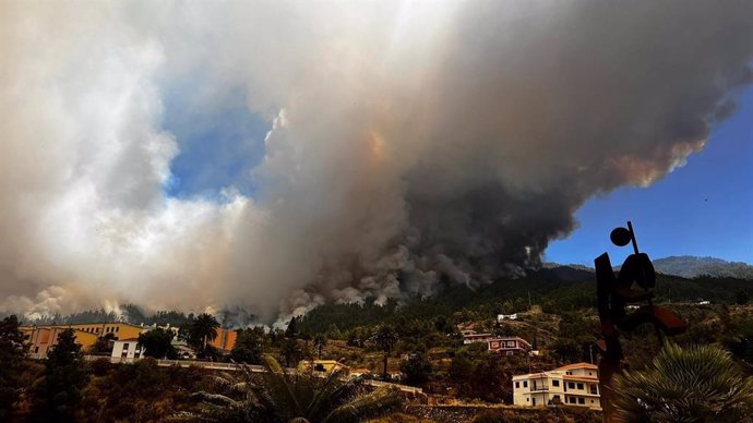 El incendio forestal declarado en el municipio de Puntagorda