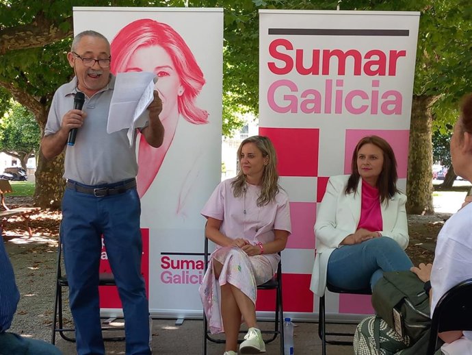 Encuentro de Sumar Galicia en Vilagarcía de Arousa.