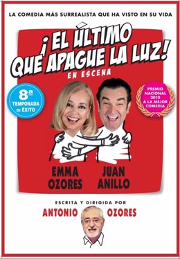 Archivo - Cartel del "El último que apague la luz!"