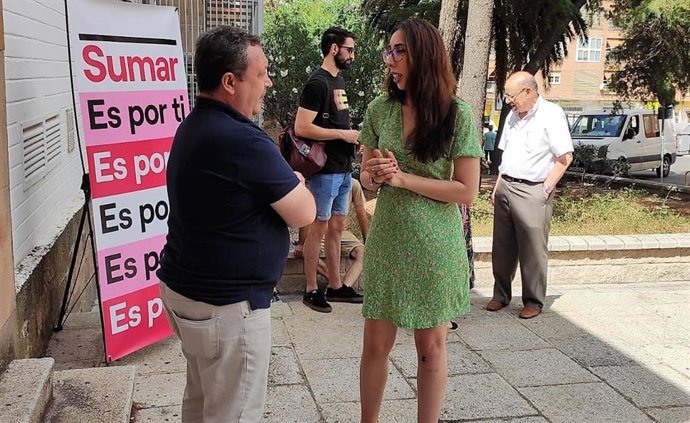 La candidata de Sumar al Congreso por Jaén, Sheila Carmona
