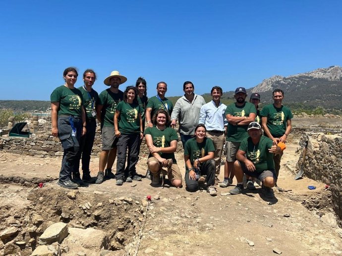 El delegado territorial de Turismo, Cultura y Deporte de la Junta en Cádiz, Jorge Vázquez,en Baelo Claudia