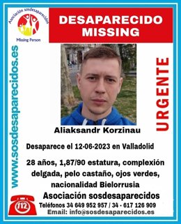 Buscan a un hombre de 28 años desaparecido en Valladolid desde el miércoles