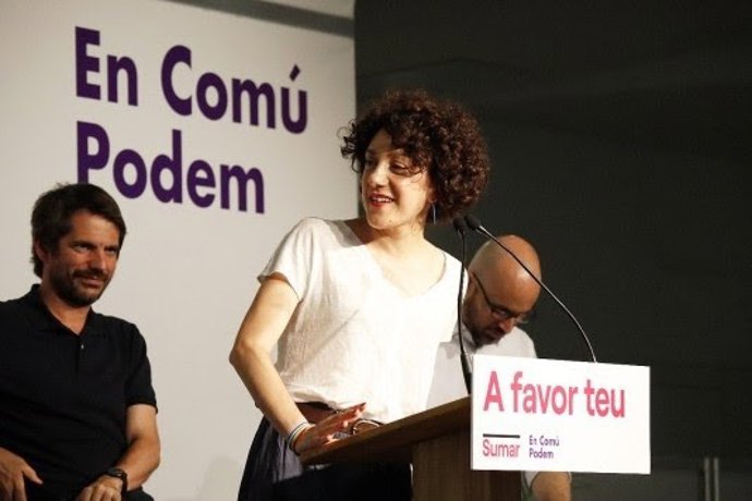 La candidata de Sumar-En Comú Podem por Barcelona a las elecciones generales, Aina Vidal