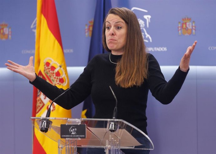 Archivo - La cabeza de lista de la CUP al Congreso por Girona, Mireia Vehí