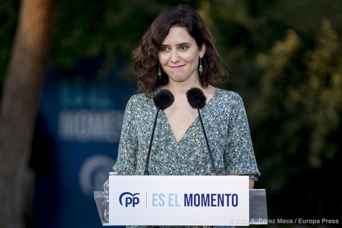 La presidenta de la Comunidad de Madrid y del PP de Madrid, Isabel Díaz Ayuso, en una imagen de archivo. 