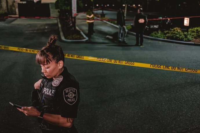 Una agente de la Policía de Estados Unidos