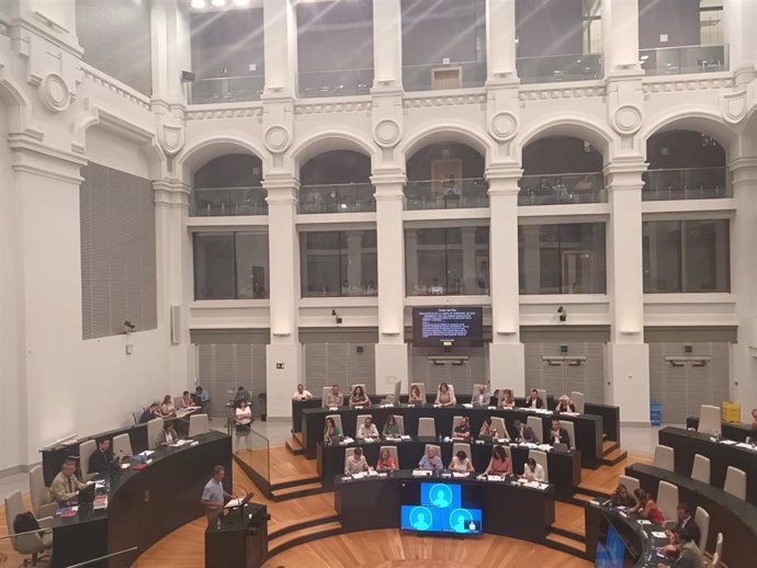 Archivo - Pleno en el Ayuntamiento de Madrid en el Palacio de Cibeles