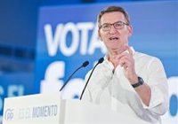 Feijóo: "Si saco un resultado suficientemente claro, llamaré a la puerta del PSOE para que me deje gobernar"