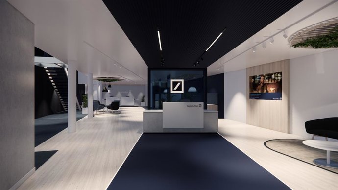 Archivo - Oficina de Deutsche Bank.
