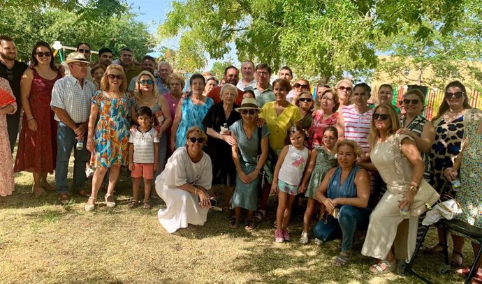 Acto del PSOE de Sevilla en La Algaba con motivo de la campaña electoral del 23J.