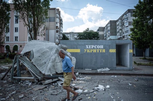 Archivo - Ataque ruso sobre Jersón, Ucrania