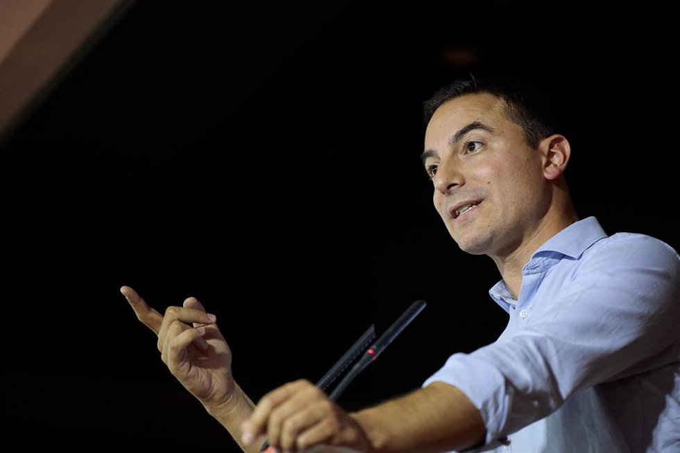 El portavoz socialista en la Asamblea y secretario general del PSOE-M, Juan Lobato.