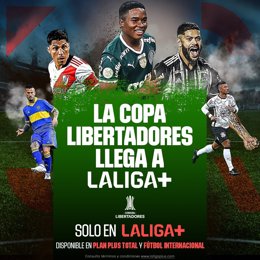 LaLiga+ emitirá la Copa Libertadores a partir de los octavos de final.