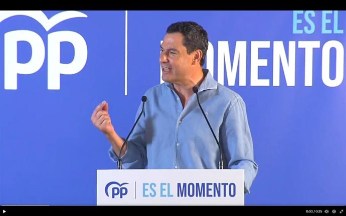 Moreno durante su intervención