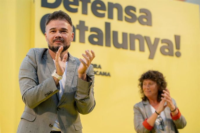 El número 1 de ERC para las elecciones al Congreso el 23 de julio, Gabriel Rufián.