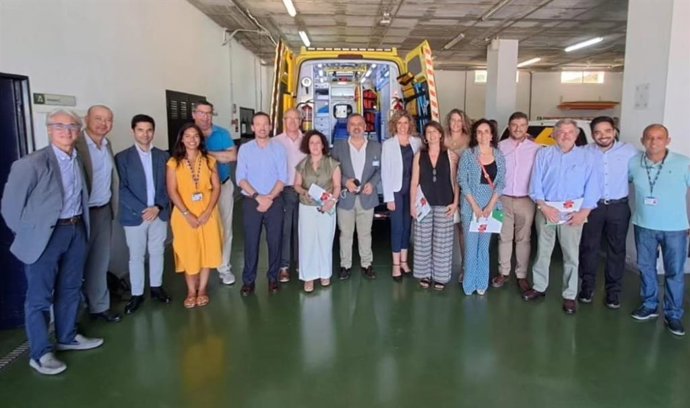 El 061 muestra la actividad del servicio andaluz a alumnos del curso de Alta Dirección en Salud de San Telmo en Toledo