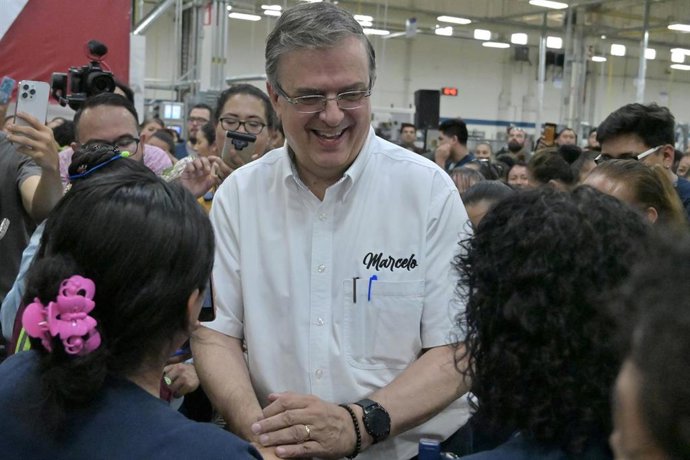Marcelo Ebrard, precandidato de Morena a las presidenciales de 2024 en México.