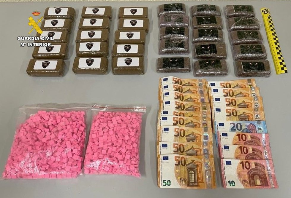 Pastillas incautadas en Almaraz