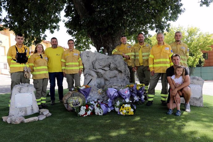 Homenaje en Cogolludo a los once fallecidos en el incendio de La Riba de Saelices.