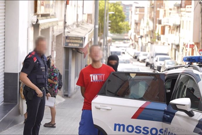 Imatge de l'operatiu policial