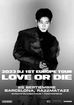 Cartell del concert a Barcelon de B.I
