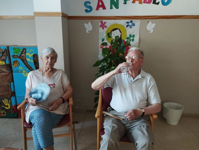 Usuarios de la residencia 'Hogar San Pablo'.