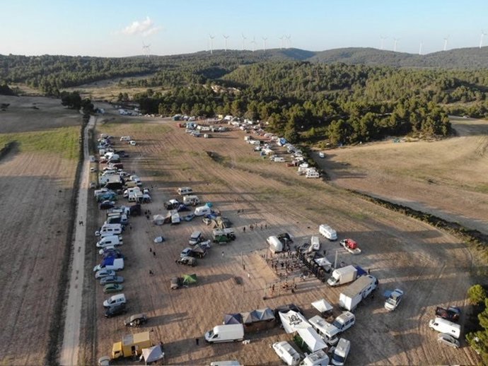 Fiesta ilegal en un paraje de Almansa.