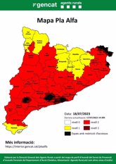 Foto: Catalunya activa el nivel 3 del Pla Alfa en 57 municipios catalanes este martes a medianoche