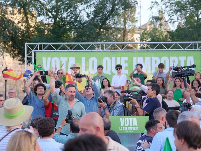 El líder de Vox y candidato a las elecciones generales, Santiago Abascal