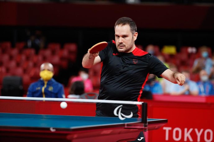 Archivo - El palista español Jordi Morales durante uno de sus partidos en los Juegos Paralímpicos de Tokio