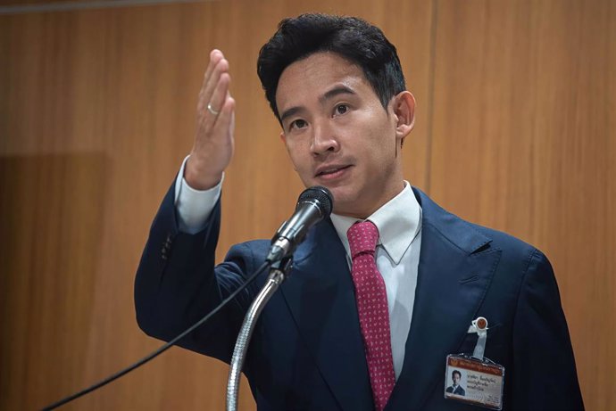 El líder y candidato a primer ministro de Tailandia, Pita Limjaroenrat, del partido opositor Avanzar