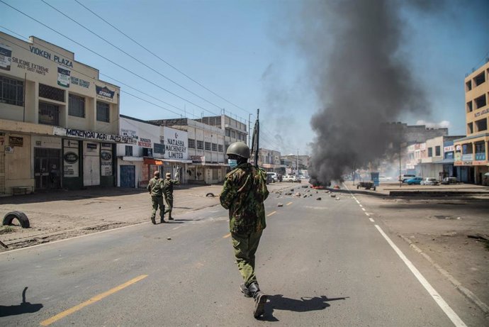 Manifestación convocada por la oposición de Kenia contra el alto coste del combustible en la ciudad de Nakuru