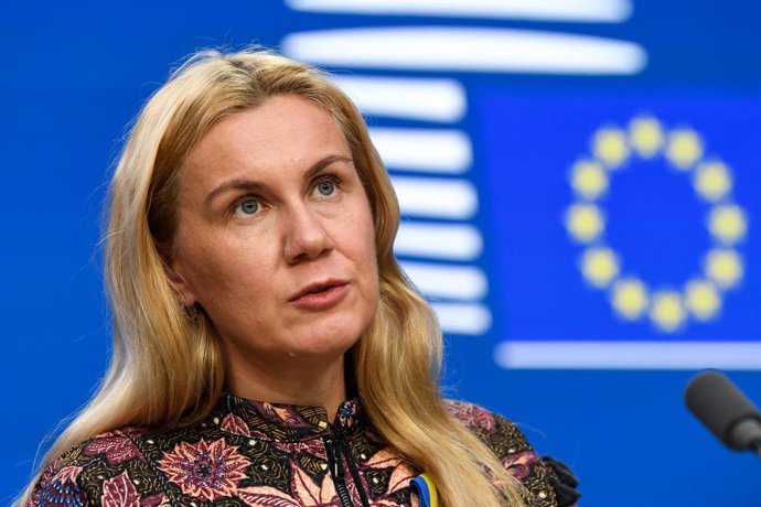 Archivo - FILED - 19 December 2022, Belgium, Brussels: EU Energy Commissioner Kadri Simson holds a press conference. The European Union has played down the importance of reducing oil production in Russia for global markets and said that Western sanction