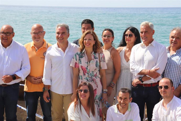 El coordinador general del PP y candidato número uno al Congreso Málaga, Elías Bendodo, en Vélez-Málaga