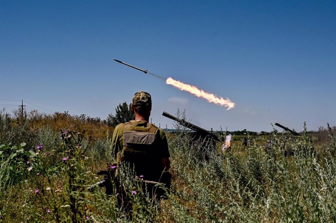Imagen de archivo de los enfrentamientos en Ucrania.