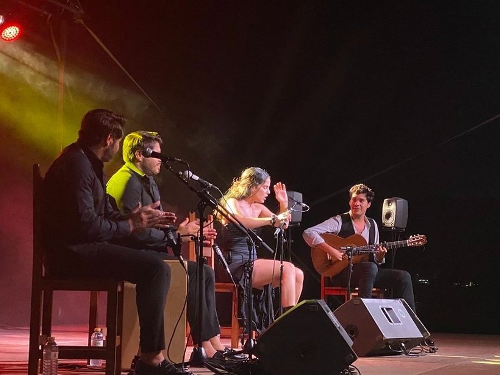 Concierto flamenco de Ángeles Toledano en La Rábida,  UNIA