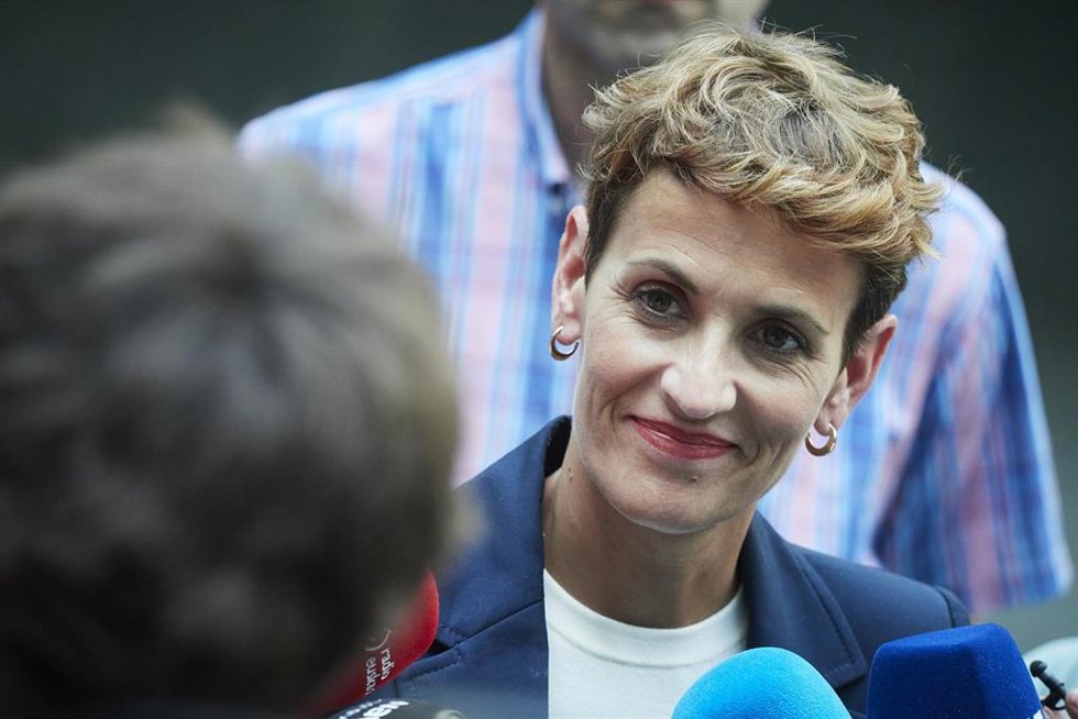 Archivo - La secretaria general del PSN y candidata a la Presidencia del Gobierno de Navarra, María Chivite.