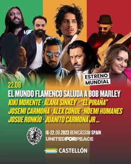 El Rototom acoge el estreno mundial del espectáculo 'El mundo flamenco saluda a Bob Marley'