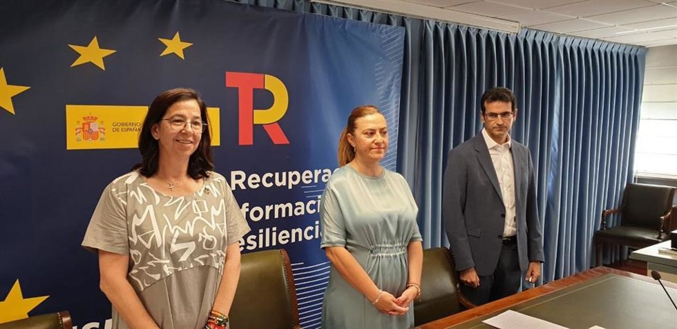 (Izq-Der) La Subdelegada Del Gobierno En Valladolid, Alicia Villar; La Delegada Del Gobierno, Virginia Barcones, Y El Secretario General De La Delegación, Javier Pérez, Durante Una Rueda De Prensa Celebrada Este Martes En La Capital Vallisoletana